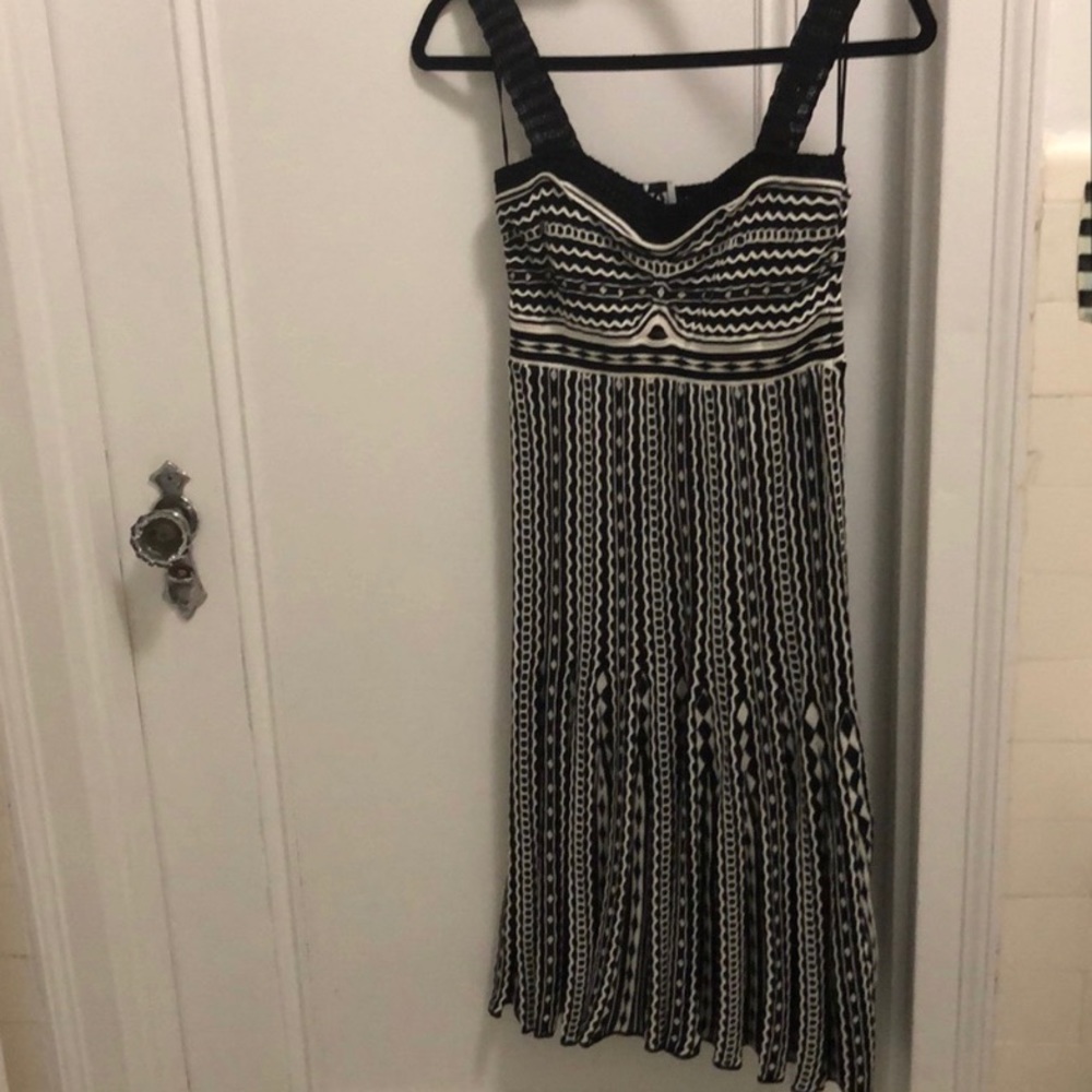 M MISSONI Black and White Knit Dress Size 42